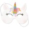Blue Panda 12-Pack Kids Rainbow Unicorn Masks, Party Favors, DIY Photo-Booth Props